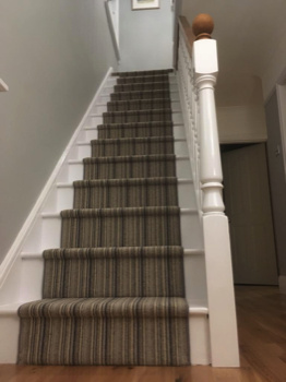 redecoration of hallway and fitting new bannister